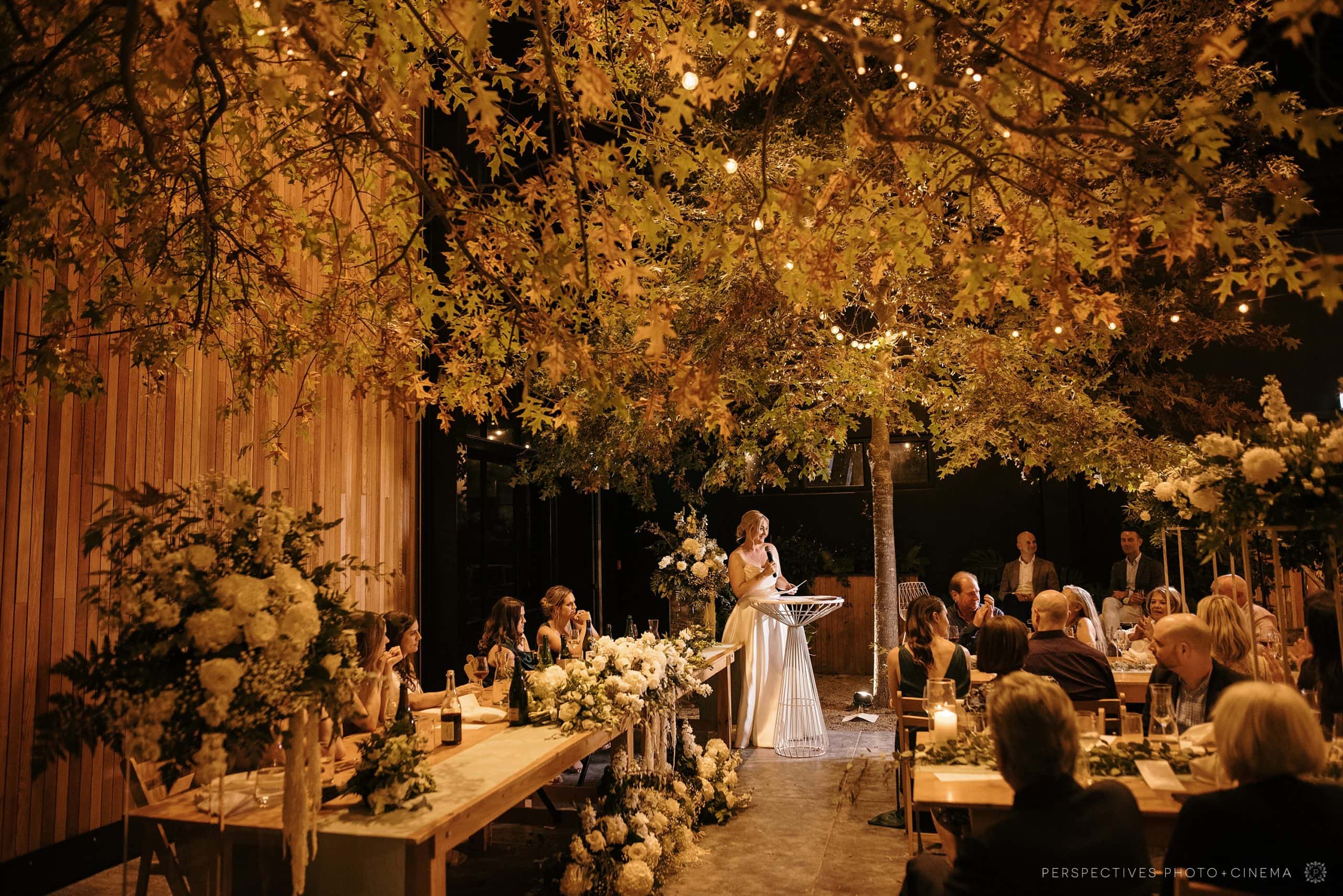 bride giving speech